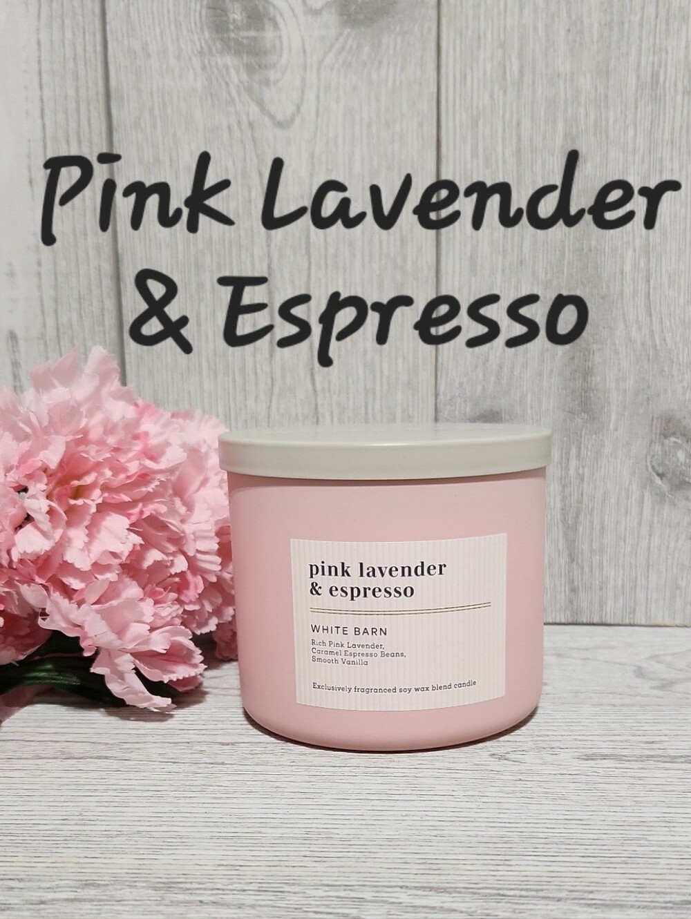 Bath & Body Works Pink Lavender & Espresso 3-Wick Candle